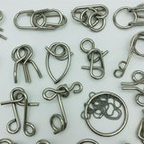 Nuevo juego de 30/41/46 piezas de Metal rompecabezas mente cerebro Teaser anillos de alambre mágico rompecabezas juguetes de juego para los niños de los adultos