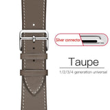 Correa de cuero de lujo para Apple Watch serie 1, 2, 3, 4 Simple banda deportiva
