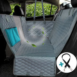 Funda de asiento de coche para perro con malla impermeable para mascotas, funda de asiento trasero para coche, Protector de cojín de hamaca con cremallera y bolsillos