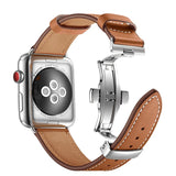 Correa de cuero de lujo para Apple Watch serie 1, 2, 3, 4