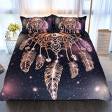 Europa y los Estados Unidos bronzing dream catcher ojo impresión conjuntos 3 piezas conjunto de fundas de edredón fundas de almohada textiles para el hogar