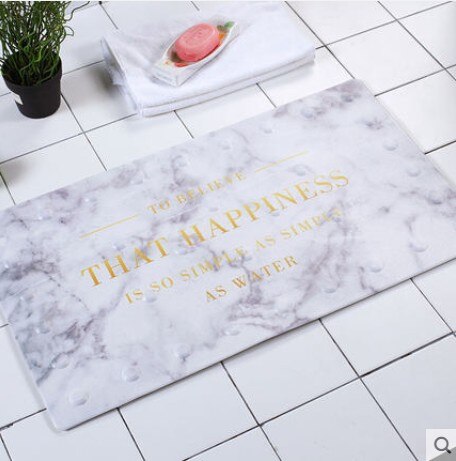 Nuevo estilo nórdico 40*70 cm alfombra de baño alfombra antideslizante alfombra de baño de PVC suave alfombra de baño de cocina tapa de piso de puerta salle de bain