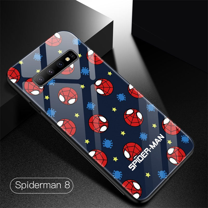 Funda de cristal templado para samsung de Spiderman