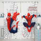 INS moderno Spiderman dibujos animados cortinas opacas para habitación de niños cortina impresa para niños dormitorio tratamiento ventana dormitorio drenaje