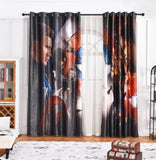 INS los Vengadores Capitán América cortinas opacas para habitación de niños cortina impresa para niños tratamiento de ventana de dormitorio