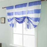 Cortinas cortas con diseño de cortina romana de rayas plisadas a la moda