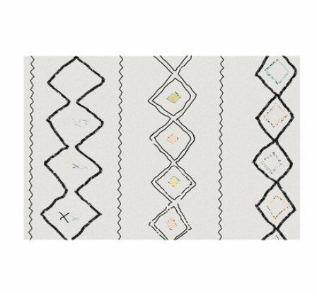 Nuevas alfombras geométricas nórdicas simples americanas para sala de estar alfombras de dormitorio de Casa alfombras para habitación de niños/área de estudio/comedor alfombra estera del juego