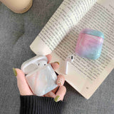 Funda de auriculares inalámbricos Bluetooth de mármol de lujo para Apple Airpods Funda de protección para Airpods caja de cargador accesorios Funda