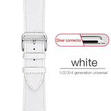 Correa de cuero de lujo para Apple Watch serie 1, 2, 3, 4 Simple banda deportiva