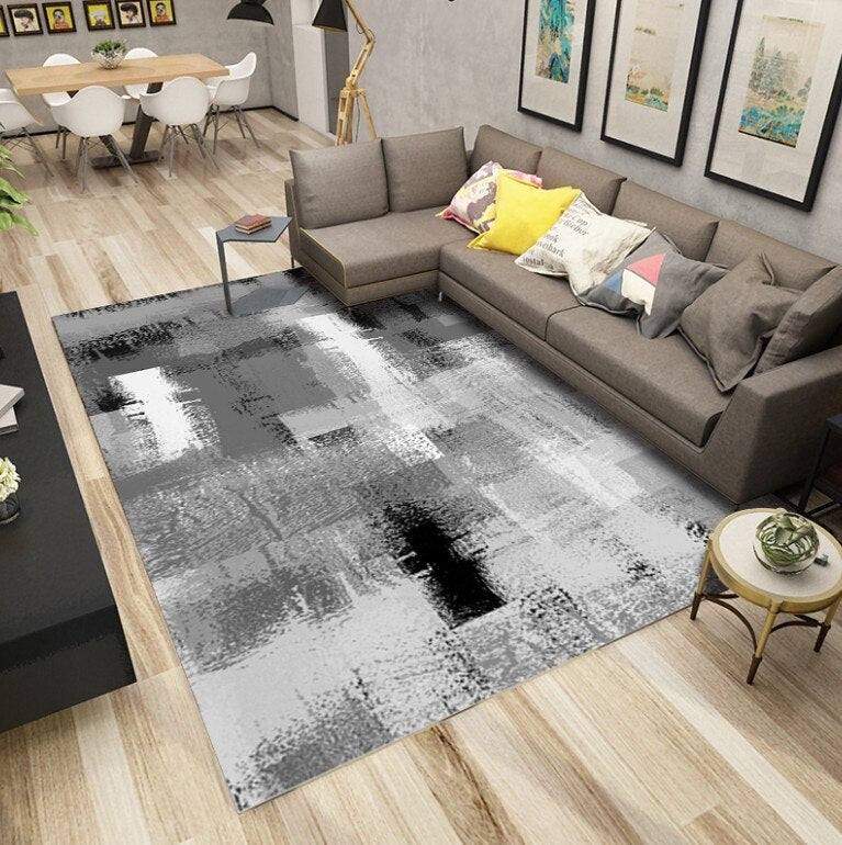 Alfombras de Arte Moderno INS para sala de estar alfombras de área abstracta dormitorio decoración del hogar mesa de café alfombra de estudio alfombra