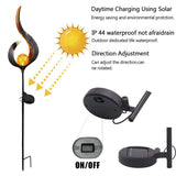 Luz Solar LED simulación llama de fuego