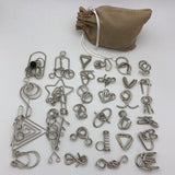 Nuevo juego de 30/41/46 piezas de Metal rompecabezas mente cerebro Teaser anillos de alambre mágico rompecabezas juguetes de juego para los niños de los adultos