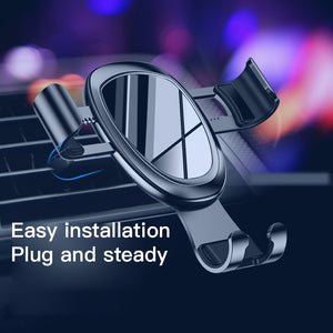 Soporte Universal para teléfono de coche para teléfono soporte de montaje de ventilación de aire para iPhone Samsung Xiaomi Smartphone soporte de gravedad