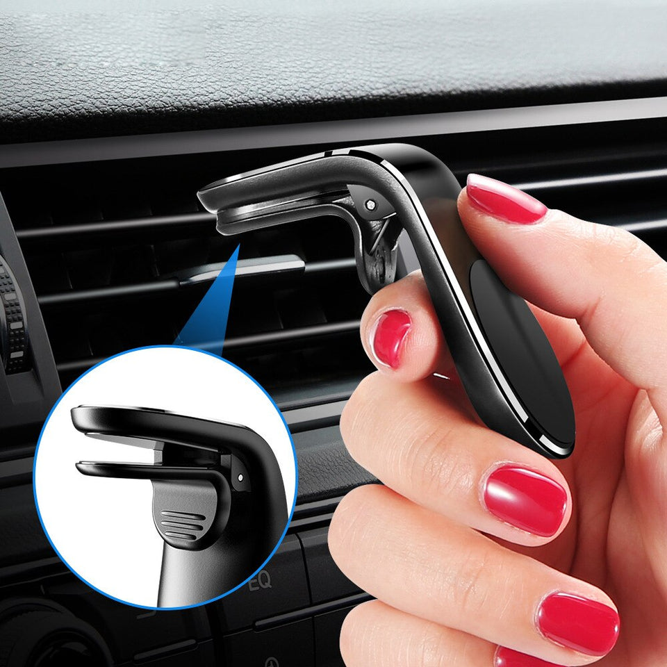Coche Universal de teléfono magnético soporte para iPhone, Samsung, Huawei de ventilación de aire para teléfono inteligente soporte para Xiaomi Oneplus coche GPS soporte