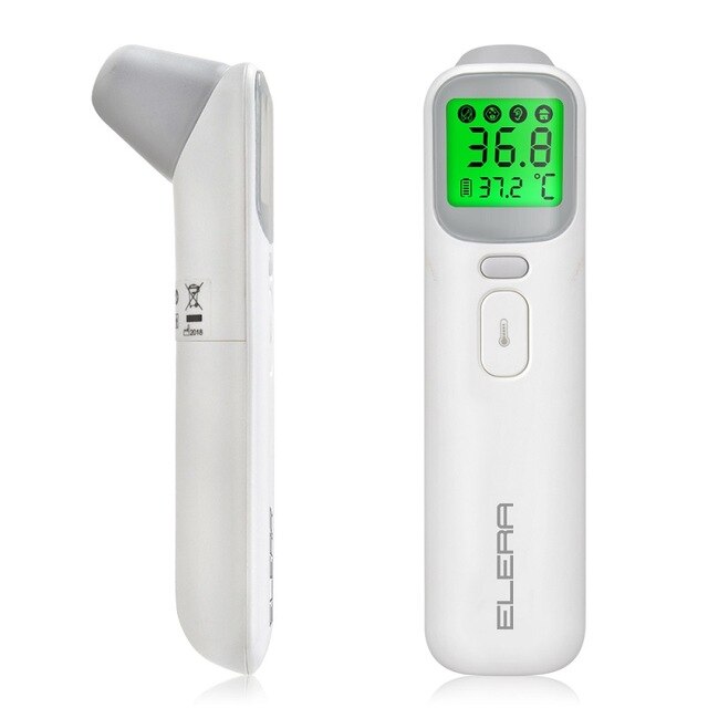 Termómetro de bebé infrarrojo Digital LCD Medición del cuerpo frente oído sin contacto adultos cuerpo Fever IR niños Termometro